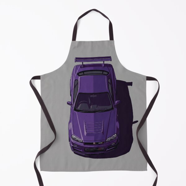 Item preview, Classic Nissan GT-R R34 Skyline JDM Top View Vector Illustration designed and sold by Motorline44.