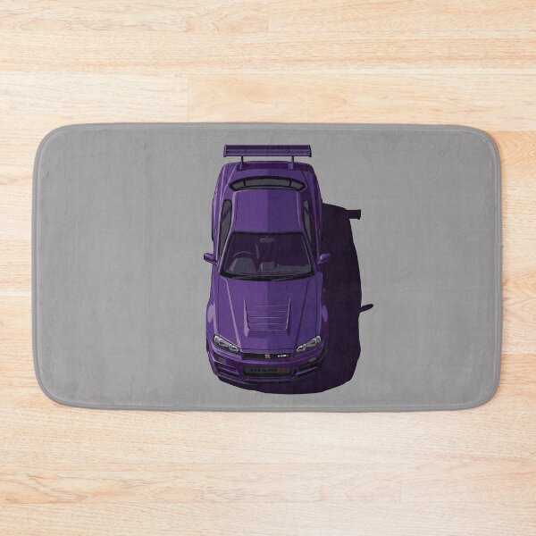Item preview, Classic Nissan GT-R R34 Skyline JDM Top View Vector Illustration designed and sold by Motorline44.