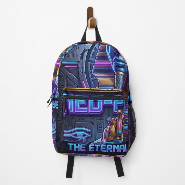 Item preview, Neo-Pharaoh Cyberpunk Egyptian King Eternal Legacy Neon Art designed and sold by Queen Cleopatra.