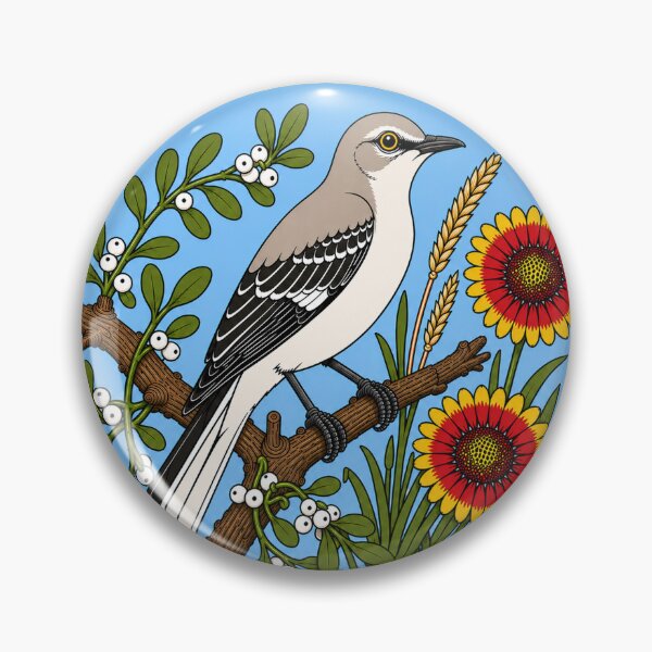 Item preview, Oklahoma Mockingbird & Indian Blanket Homage designed and sold by The-Drip-Studio.