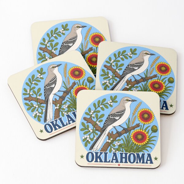 Item preview, Oklahoma Mockingbird & Indian Blanket Homage designed and sold by The-Drip-Studio.