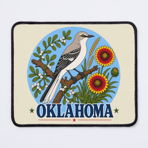 Item preview, Oklahoma Mockingbird & Indian Blanket Homage designed and sold by The-Drip-Studio.