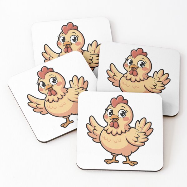 Item preview, Cute Cartoon Chicken - Funny Clucking Farm Animal Art designed and sold by MarJul.