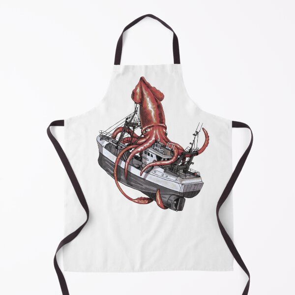 Item preview, Kraken Attacking Fishing Boat Vintage designed and sold by Kelsey Worth.