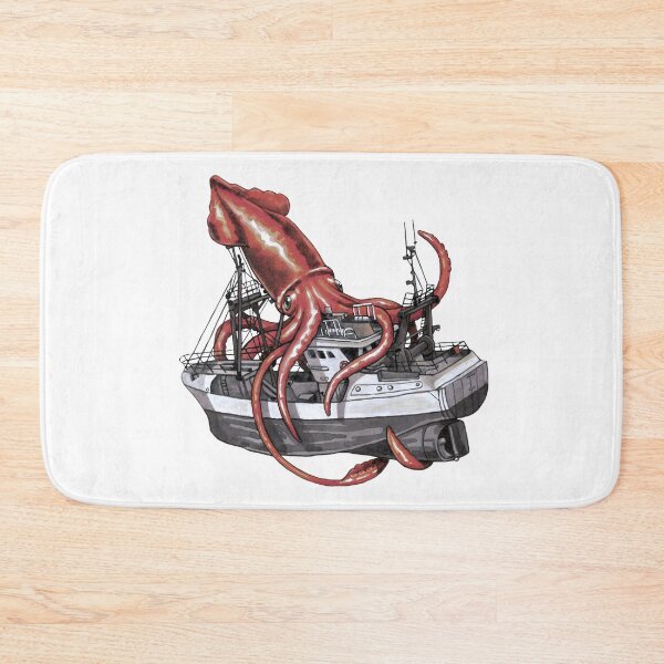 Item preview, Kraken Attacking Fishing Boat Vintage designed and sold by Kelsey Worth.
