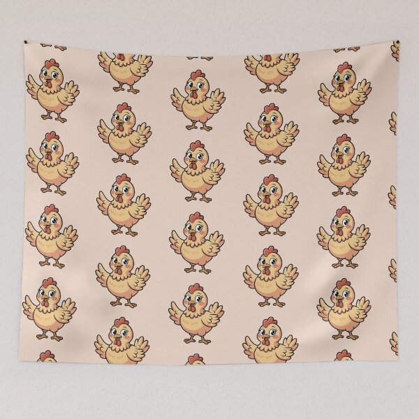 Item preview, Cute Cartoon Chicken - Funny Clucking Farm Animal Art designed and sold by MarJul.