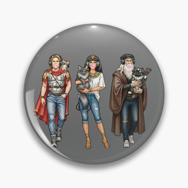 Item preview, Timeless Legends & Muses: Modern Historical Figures with Pets designed and sold by AbuCAni Studio .