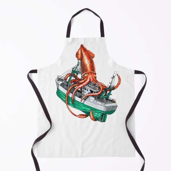 Item preview, Kraken Attacking Fishing Boat designed and sold by Kelsey Worth.