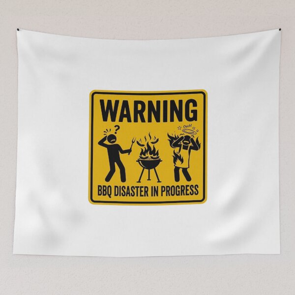 Item preview, Warning BBQ Disaster In Progress Funny Dad designed and sold by ShopVelona.