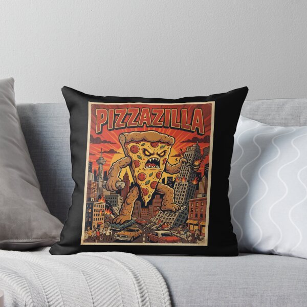 Item preview, Pizzazilla Giant Pizza Monster City Attack Funny designed and sold by d247.