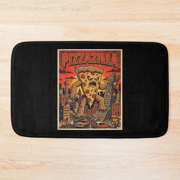 Item preview, Pizzazilla Giant Pizza Monster City Attack Funny designed and sold by d247.