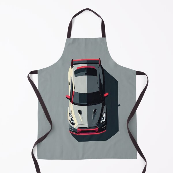 Item preview, Nissan GTR R35 Neon Red JDM Top View Vector Illustration designed and sold by Motorline44.