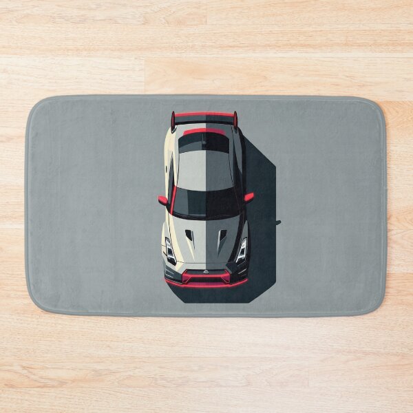 Item preview, Nissan GTR R35 Neon Red JDM Top View Vector Illustration designed and sold by Motorline44.