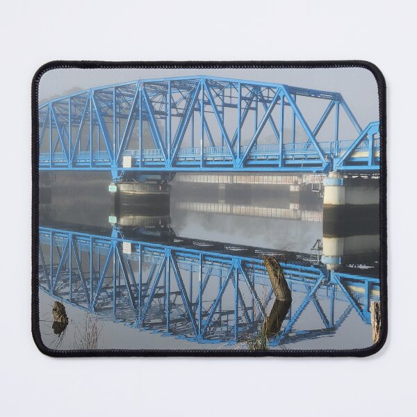 Item preview, Historic Blue Bridge Over St Marys River designed and sold by CrowBirdMedia.