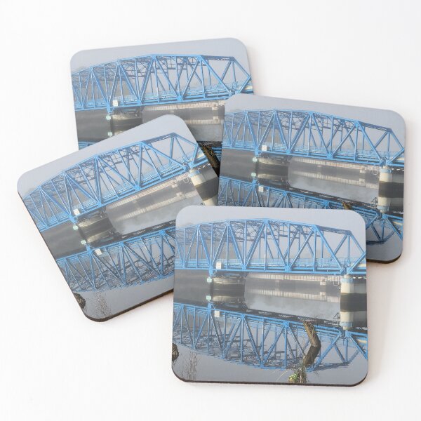 Item preview, Historic Blue Bridge Over St Marys River designed and sold by CrowBirdMedia.