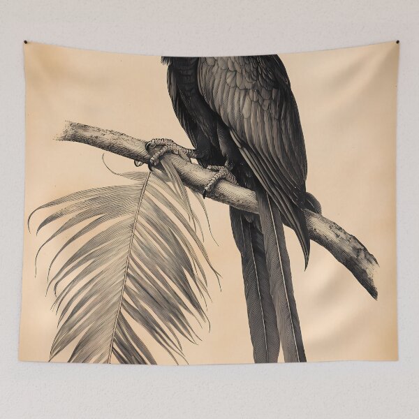 Item preview, Arara-Azul — Ilustração Científica Vintage | Atlantic Forest designed and sold by AtlanticForest.