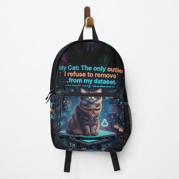 Item preview, My Cat: The only outlier I refuse to remove from my dataset - Funny Data Analyst Cat Graphic. designed and sold by spreadsheetcafe.