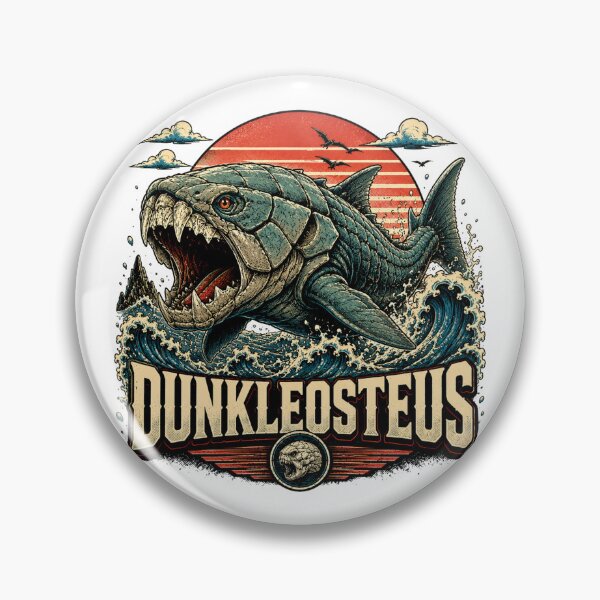 Item preview, Dunkleosteus Prehistoric Fish Retro Vintage Style designed and sold by JonelleTshirts.