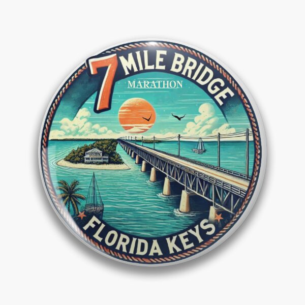 Item preview, 7 Mile Bridge Marathon Florida Keys Salter Designs designed and sold by SalterDesigns.