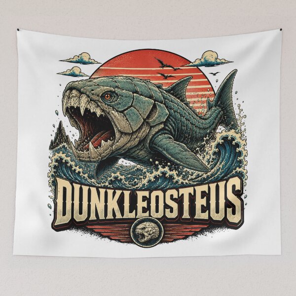 Item preview, Dunkleosteus Prehistoric Fish Retro Vintage Style designed and sold by JonelleTshirts.