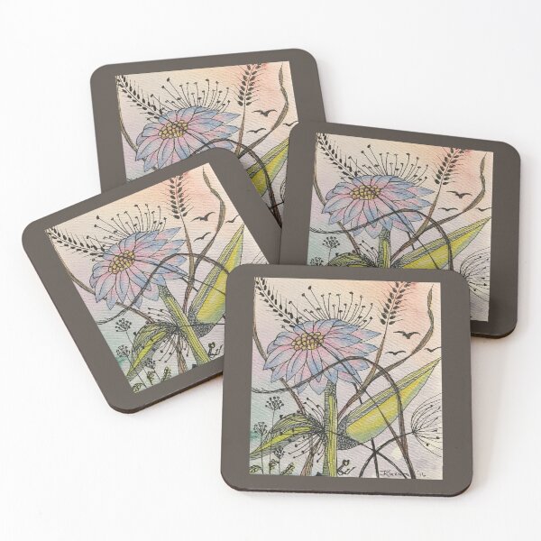 Item preview, Whimsical floral designed and sold by KuzaraFineArts.