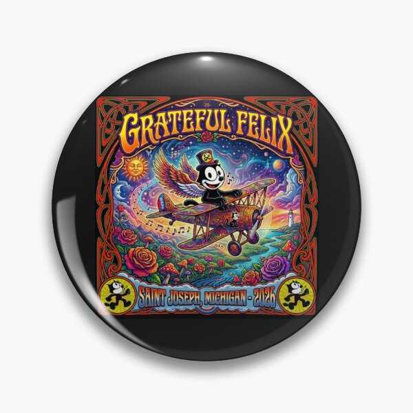 Item preview, GRATEFUL FELIX, AIRPLANE LIGHTHOUSE, SUN, MOON, MUSHROOMS, 2026 designed and sold by V3GFX.