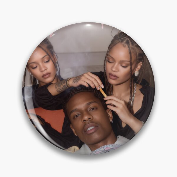 Item preview, Surreal Rihanna & A$AP Rocky Melting Pink Collage designed and sold by y2kponyclub.
