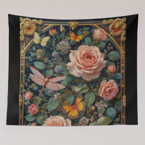 Item preview, Garden Life Dragonflies and Butterflies designed and sold by Mary Spencer.
