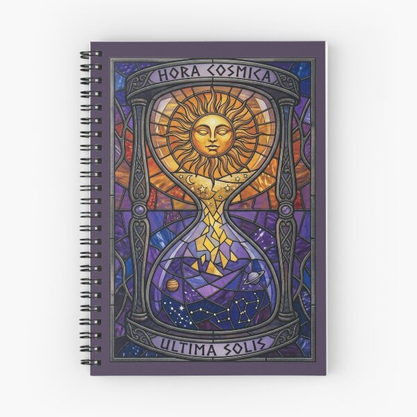 Item preview, Hora Cosmica: Celestial Hourglass Stained Glass Art designed and sold by PerfectTerrible.