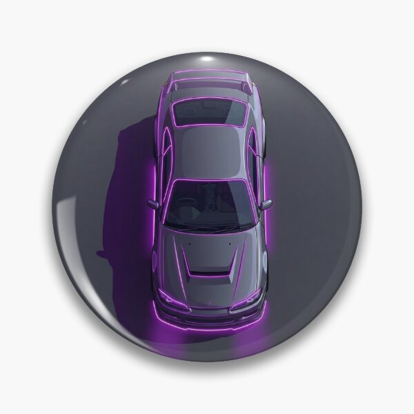 Item preview, JDM Nissan Silvia S15 Neon Magenta Top View Vector Illustration designed and sold by Motorline44.