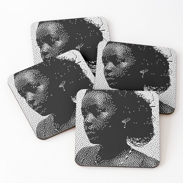 Item preview, Dithered Portrait – Monochrome Pixel Glitch Aesthet designed and sold by matchudaarts.