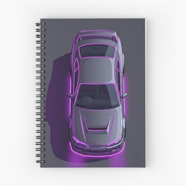 Item preview, JDM Nissan Silvia S15 Neon Magenta Top View Vector Illustration designed and sold by Motorline44.