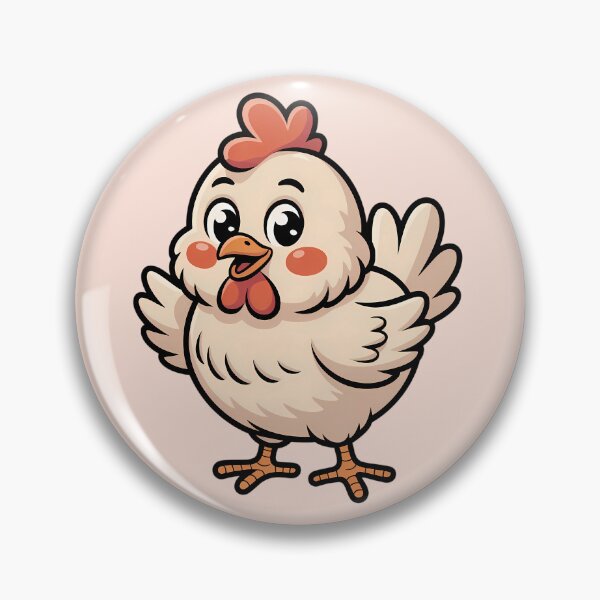 Item preview, Cute Cartoon Chicken - Funny Clucking Farm Animal Art designed and sold by MarJul.