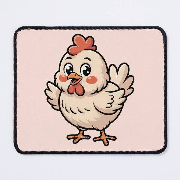 Item preview, Cute Cartoon Chicken - Funny Clucking Farm Animal Art designed and sold by MarJul.