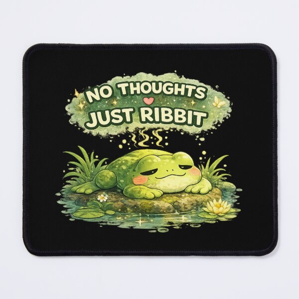 Item preview, No Thoughts Just Ribbit designed and sold by Hobby-up.