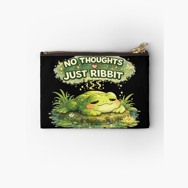 Item preview, No Thoughts Just Ribbit designed and sold by Hobby-up.