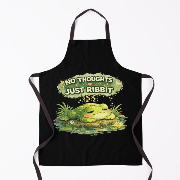 Item preview, No Thoughts Just Ribbit designed and sold by Hobby-up.