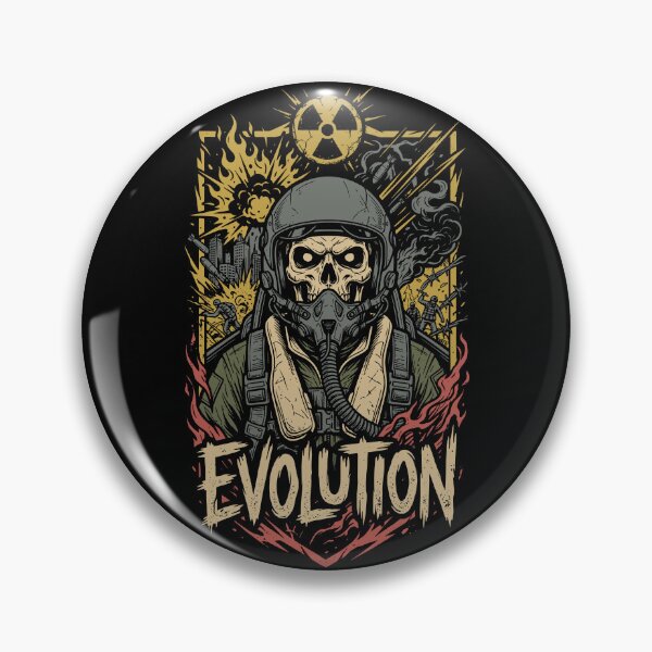 Item preview, Evolution - Post-Apocalyptic Grunge Skull Pilot designed and sold by fabiandesigns88.