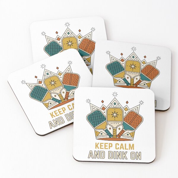 Item preview, Keep Calm Dink On Pickleball Crown designed and sold by gagepd.