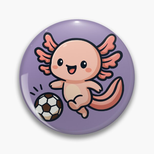 Item preview, Axolotl Playing Soccer designed and sold by Ghost on Toast.