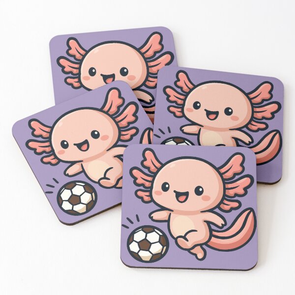 Item preview, Axolotl Playing Soccer designed and sold by Ghost on Toast.