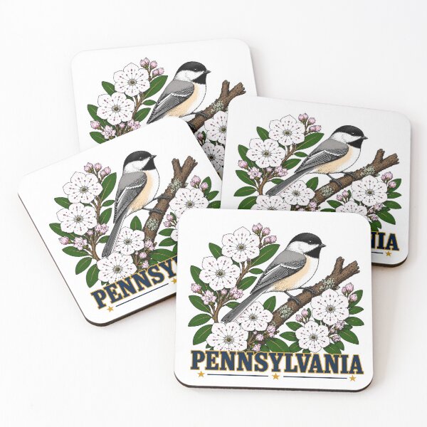 Item preview, Pennsylvania Chickadee & Mountain Laurel Homage designed and sold by The-Drip-Studio.