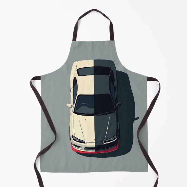 Item preview, Nissan Silvia S15 JDM White and Silver Top View Vector Illustration designed and sold by Motorline44.