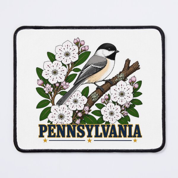 Item preview, Pennsylvania Chickadee & Mountain Laurel Homage designed and sold by The-Drip-Studio.