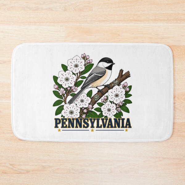 Item preview, Pennsylvania Chickadee & Mountain Laurel Homage designed and sold by The-Drip-Studio.