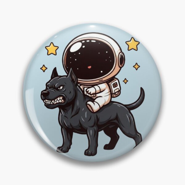 Item preview,  Fierce Pitbull Dog Walker Astronaut Galaxy Explorer designed and sold by NosandEdgy.