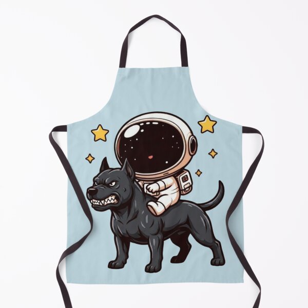 Item preview, Fierce Pitbull Dog Walker Astronaut Galaxy Explorer designed and sold by NosandEdgy.