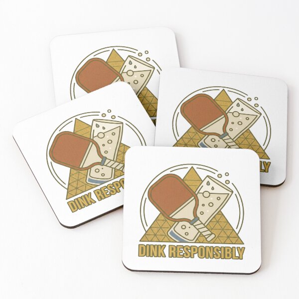 Item preview, Dink Responsibly Funny Pickleball Paddle Graphic designed and sold by gagepd.