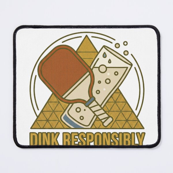 Item preview, Dink Responsibly Funny Pickleball Paddle Graphic designed and sold by gagepd.