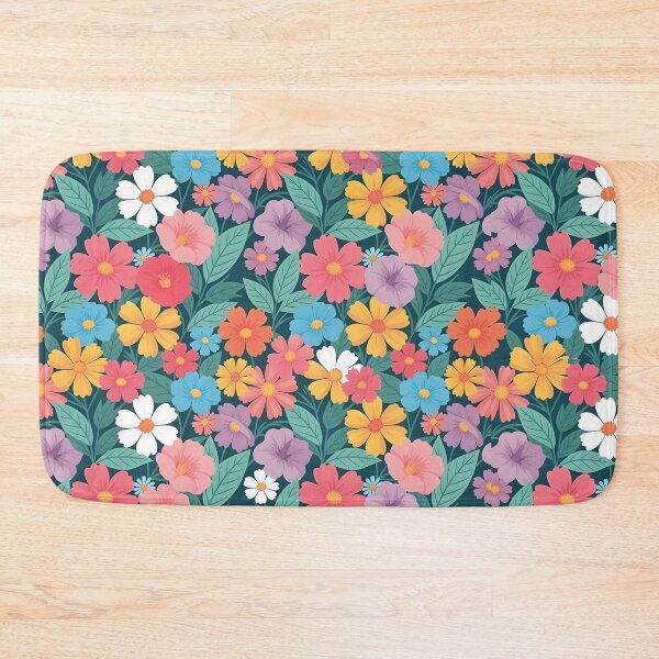 Item preview, Retro 70s Wildflower Meadow Seamless Floral Pattern designed and sold by ayatstudio.